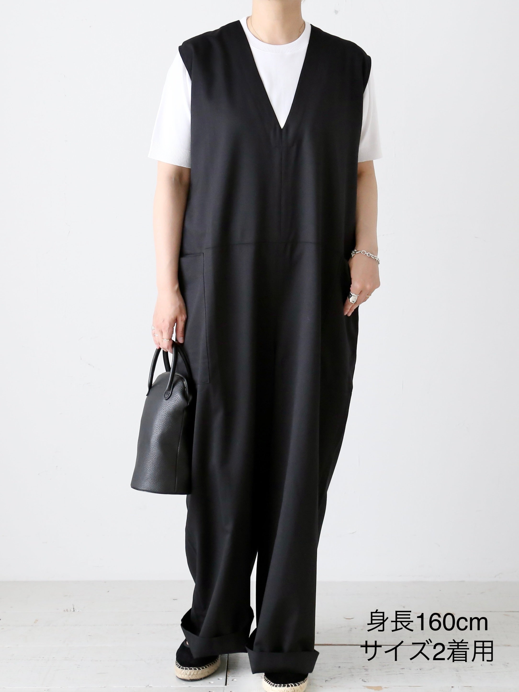 SHIIILON ジャンプスーツ 23AW ネイビー