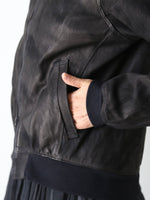 画像をギャラリービューアに読み込む, suzuki takayuki  レザーブルゾン[T002-07]
