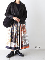 画像をギャラリービューアに読み込む, tao エステルスカーフ柄プリントMIXスカートA柄 [TP-S016-051-A]
