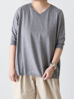 Load image into Gallery viewer, Veritecoeur 5-Color V-Neck Knit Sewn [ST-137]
