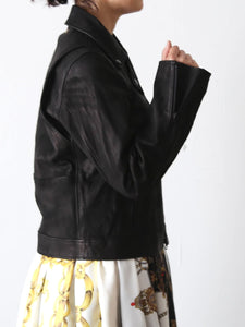 suzuki takayuki ホースレザージャケット suzuki takayuki スズキタカユキ leather blouson[T002-07/black]