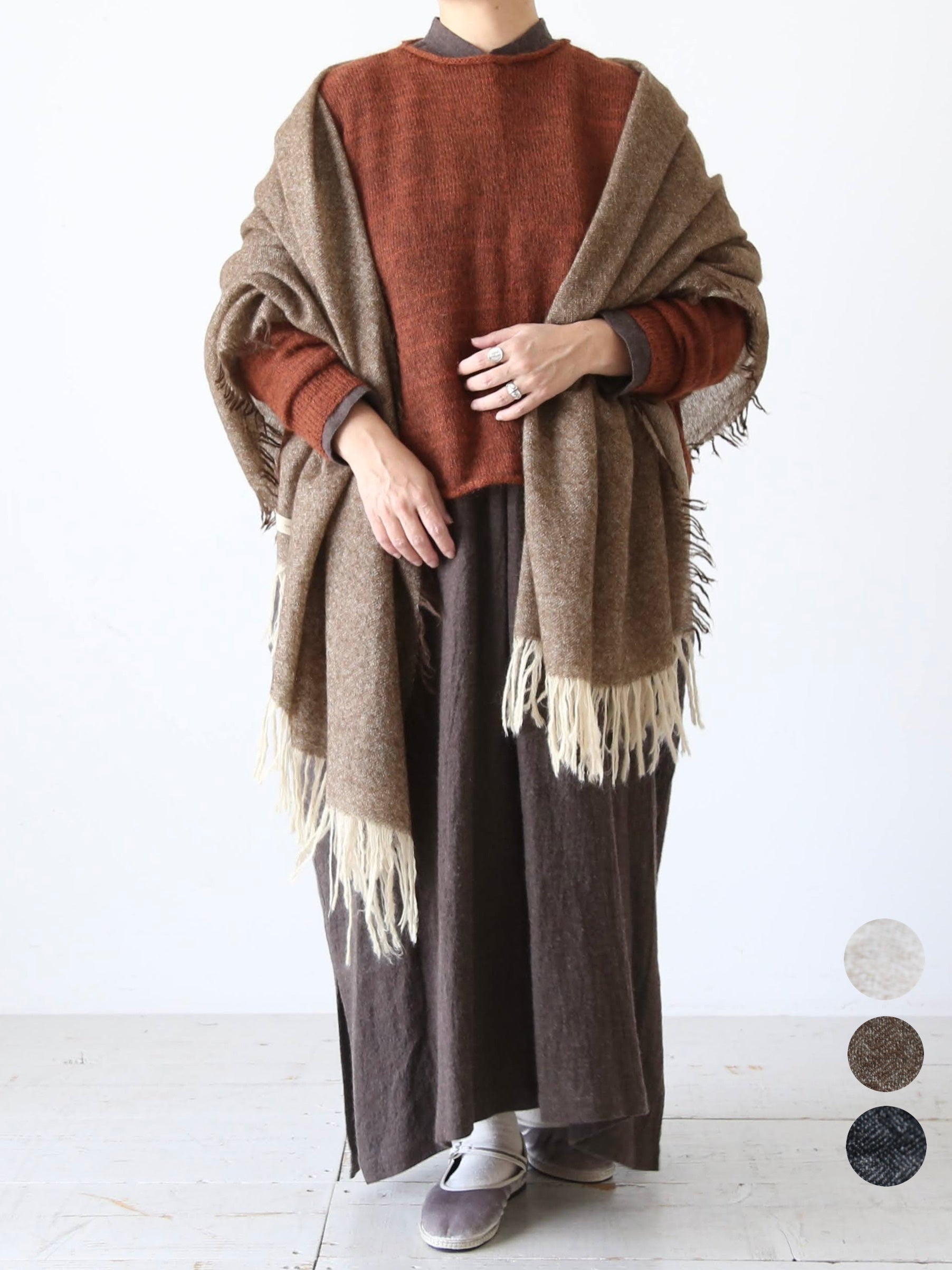 K8◯ BRUNELLO CUCINELLI カシミヤマフラー タグ付き K8◯ BRUNELLO CUCINELLI カシミヤマフラー タグ付き ブルネロクチネリ