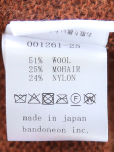 新品　suzuki takayuki ニットショール　オレンジ　レイヤード seyto（セイト）の「Hand made oversized chanky knit