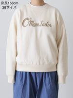 画像をギャラリービューアに読み込む, OLDMAN'S TAILOR  チェーンエンブロイダリーロゴスウェット [m1417]
