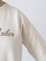 画像をギャラリービューアに読み込む, OLDMAN'S TAILOR  チェーンエンブロイダリーロゴスウェット [m1417]
