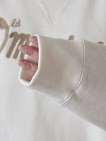 画像をギャラリービューアに読み込む, OLDMAN'S TAILOR  チェーンエンブロイダリーロゴスウェット [m1417]
