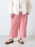 画像をギャラリービューアに読み込む, R&amp;D.M.Co- ギンガムチェックゴムパンツ [7608]
