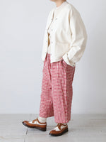 画像をギャラリービューアに読み込む, R&amp;D.M.Co- ギンガムチェックゴムパンツ [7608]
