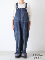 画像をギャラリービューアに読み込む, chimala  デニムオーバーオール [CS40-WP09A]
