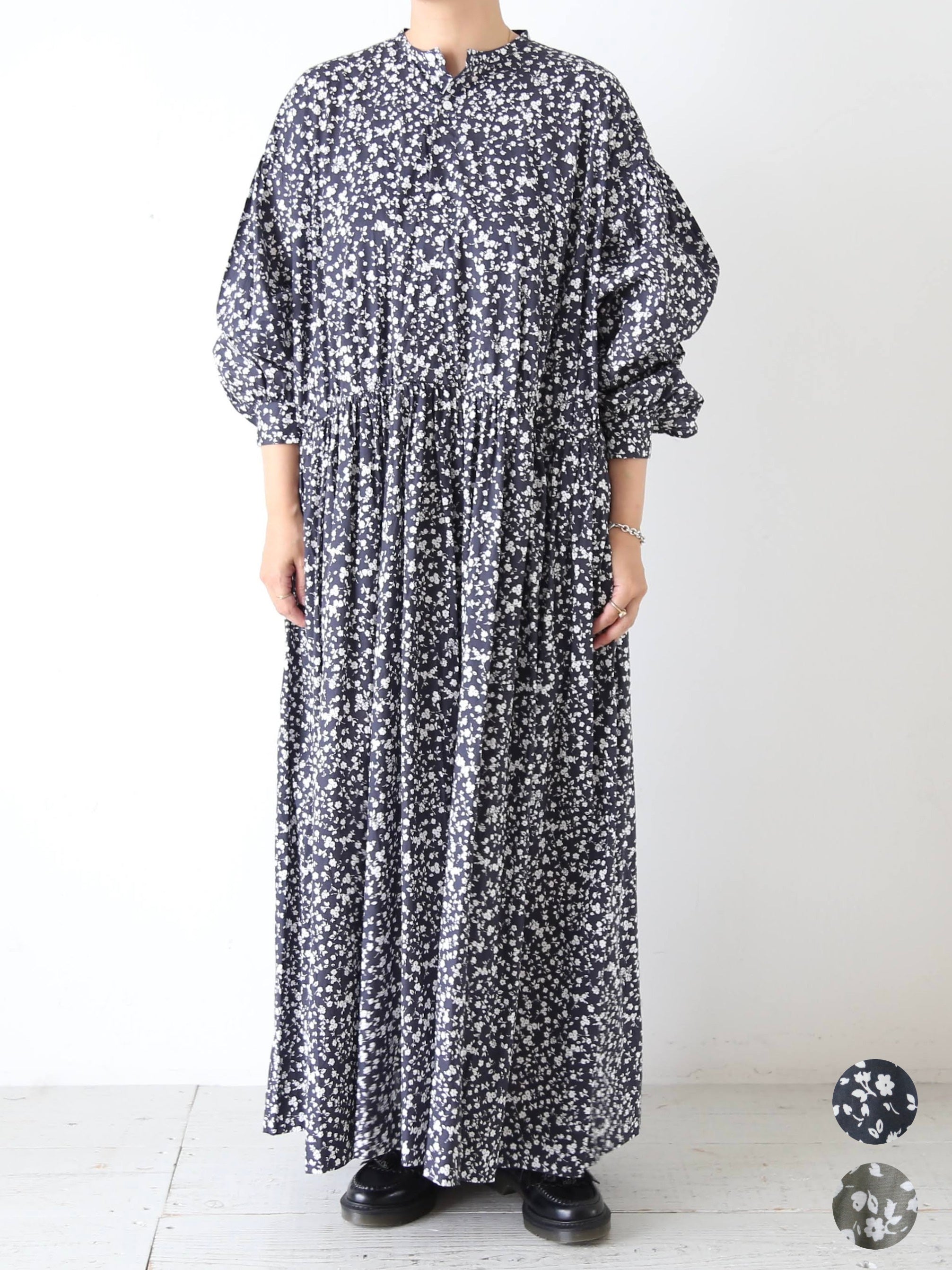 TOUJOURS  クラシックギャザードドレス [YM43FD03]