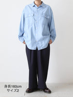 画像をギャラリービューアに読み込む, TOUJOURS ダブルポケットフィールドシャツ [HM44DS01]
