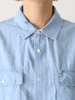 画像をギャラリービューアに読み込む, TOUJOURS ダブルポケットフィールドシャツ [HM44DS01]
