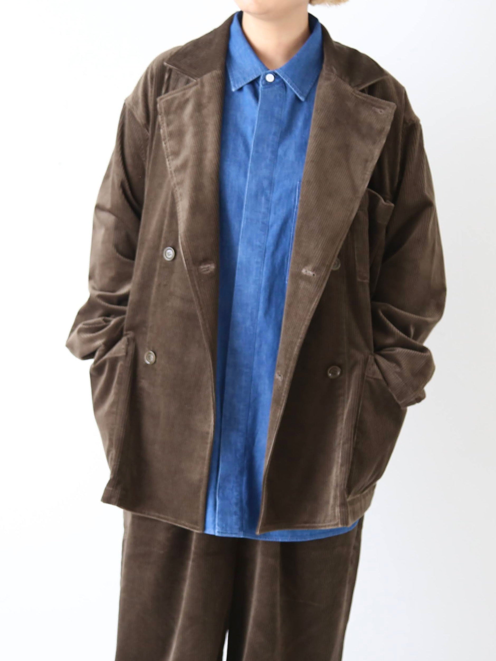 TOUJOURS ダブルブレステッドサックジャケット [TM43RJ02]