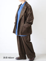 画像をギャラリービューアに読み込む, TOUJOURS ダブルブレステッドサックジャケット [TM43RJ02]
