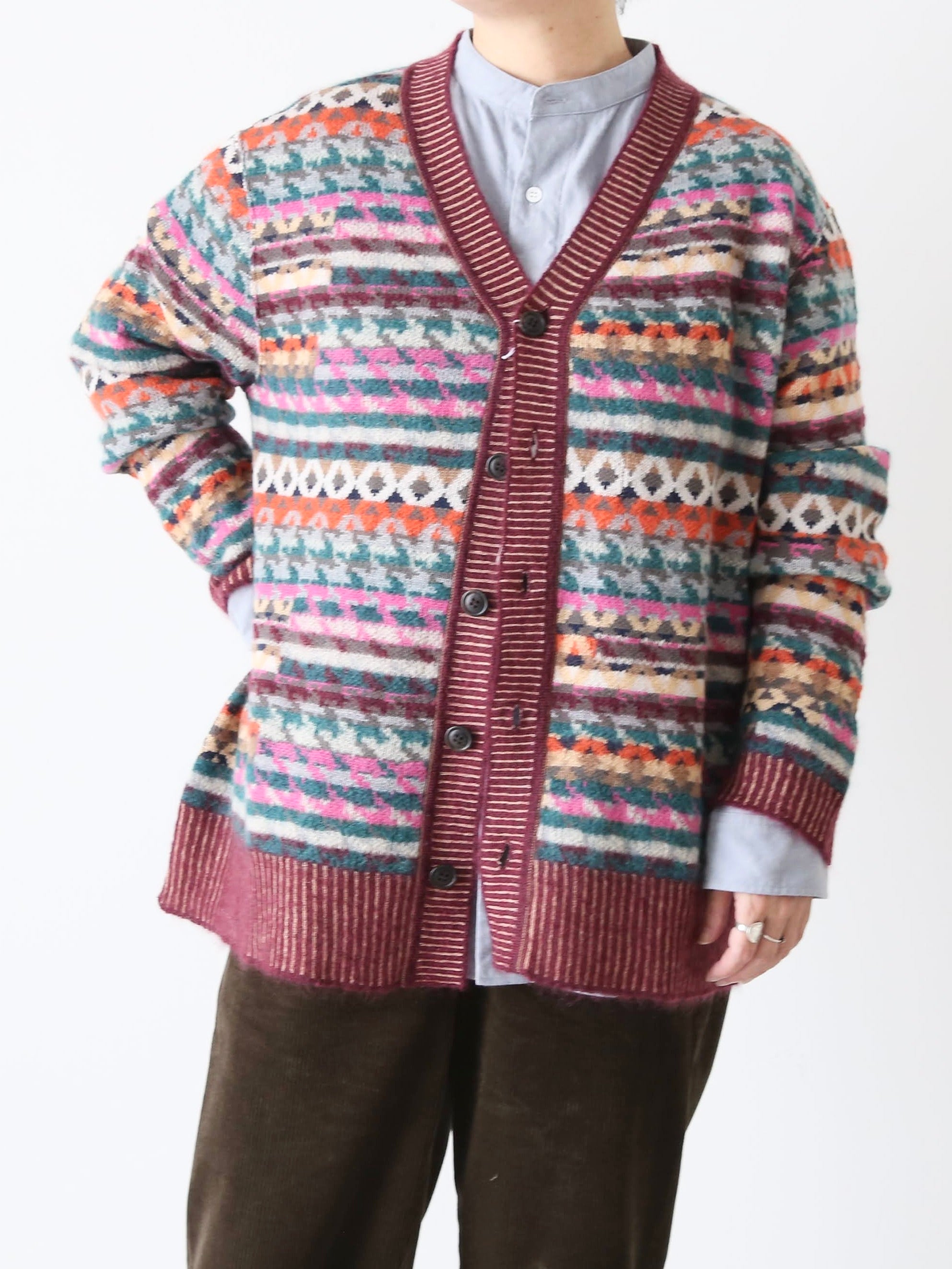 ANTIPAST ニットジャガードカーディガン[S0303]