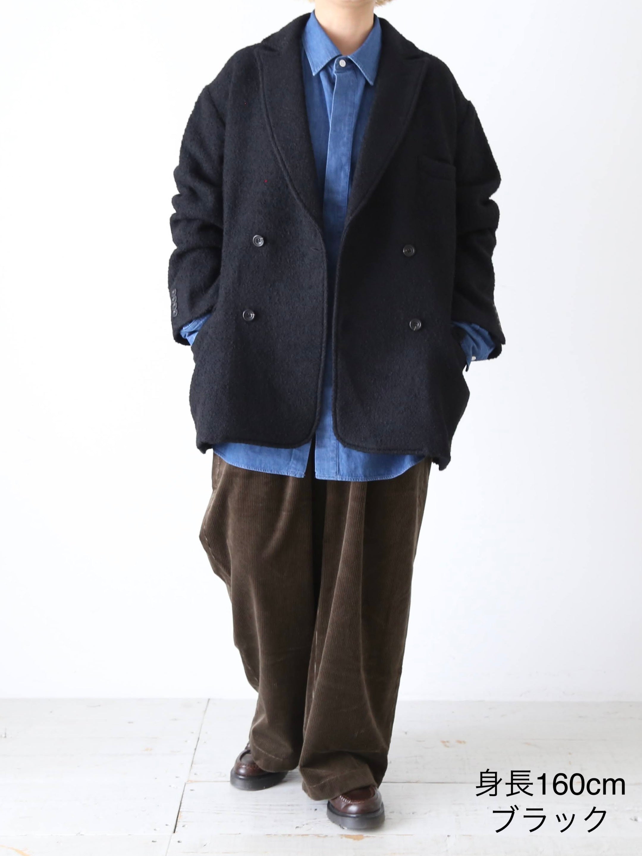 Honnete ダブルブレステッドオーバーフィットジャケット [HO-25AWJ13]