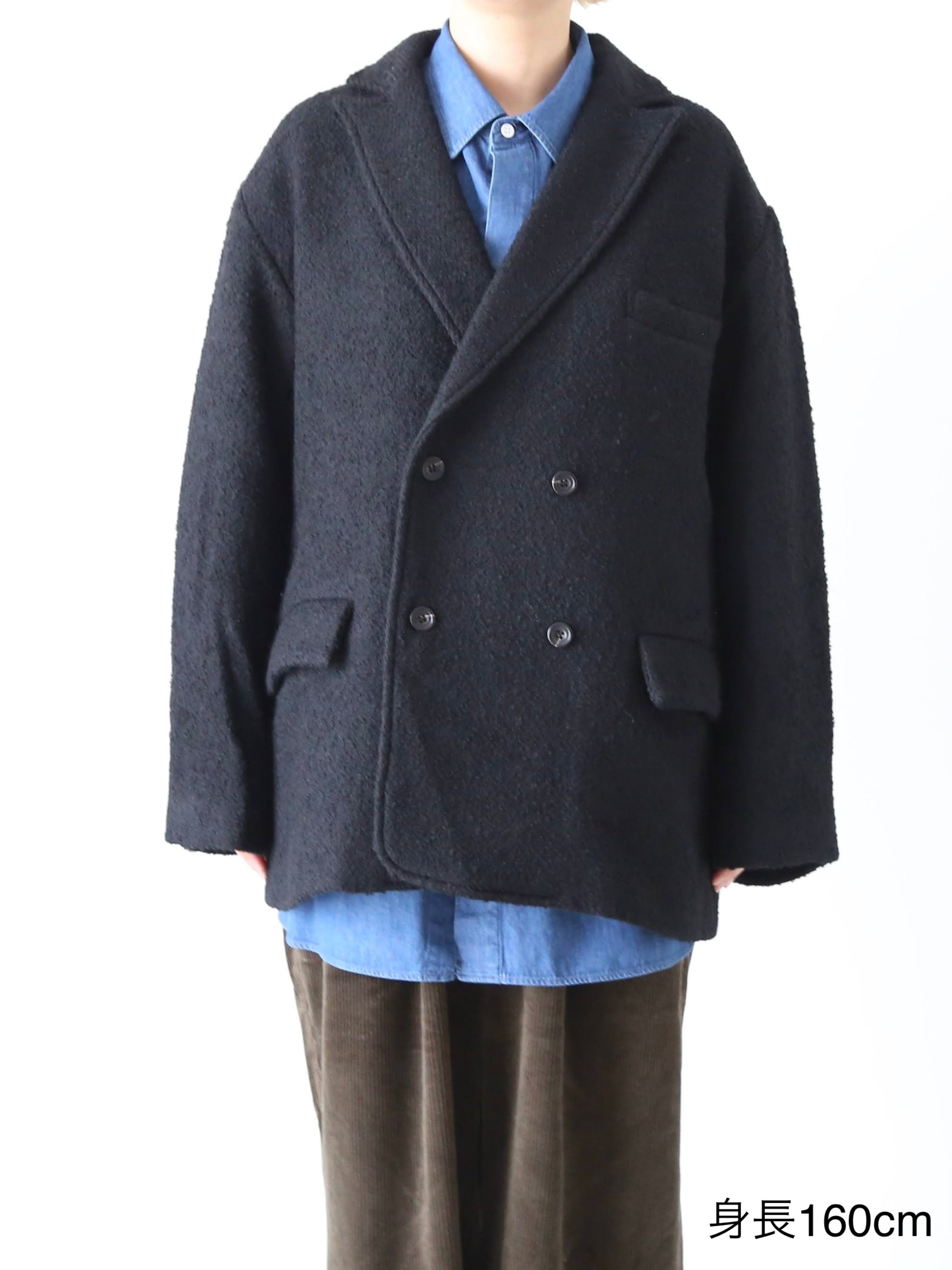 Honnete ダブルブレステッドオーバーフィットジャケット [HO-25AWJ13]