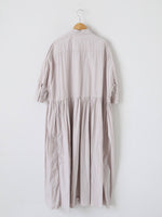 画像をギャラリービューアに読み込む, TOUJOURS  ランダムプリーツハーフスリーブシャツドレス[MM44QD03]
