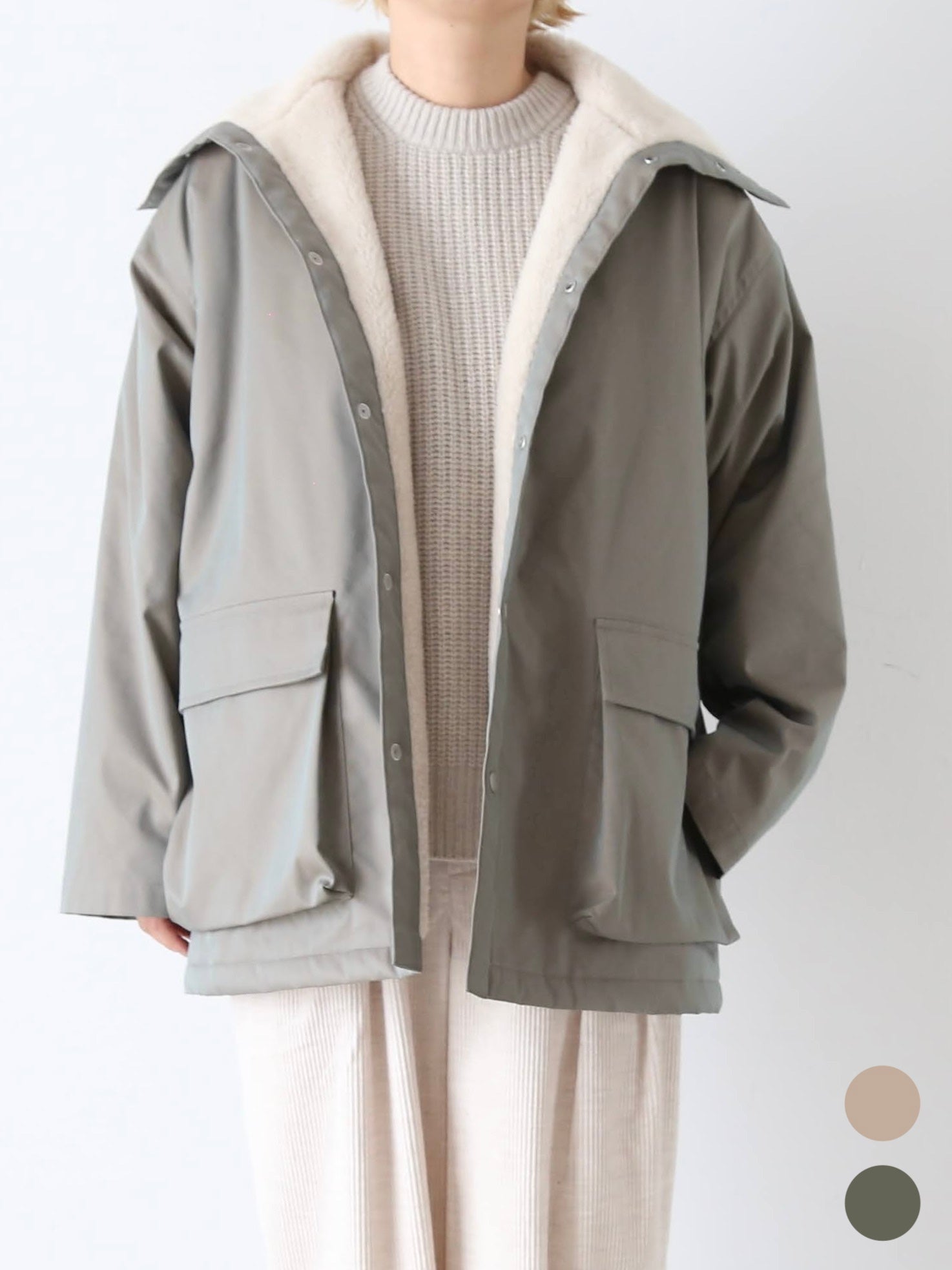 TOUJOURS ライニングボアハイネックジャケット [YM43NJ02]