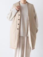 画像をギャラリービューアに読み込む, TOUJOURS リバーシブルパデッドライナーロングベスト [YM43NV04]
