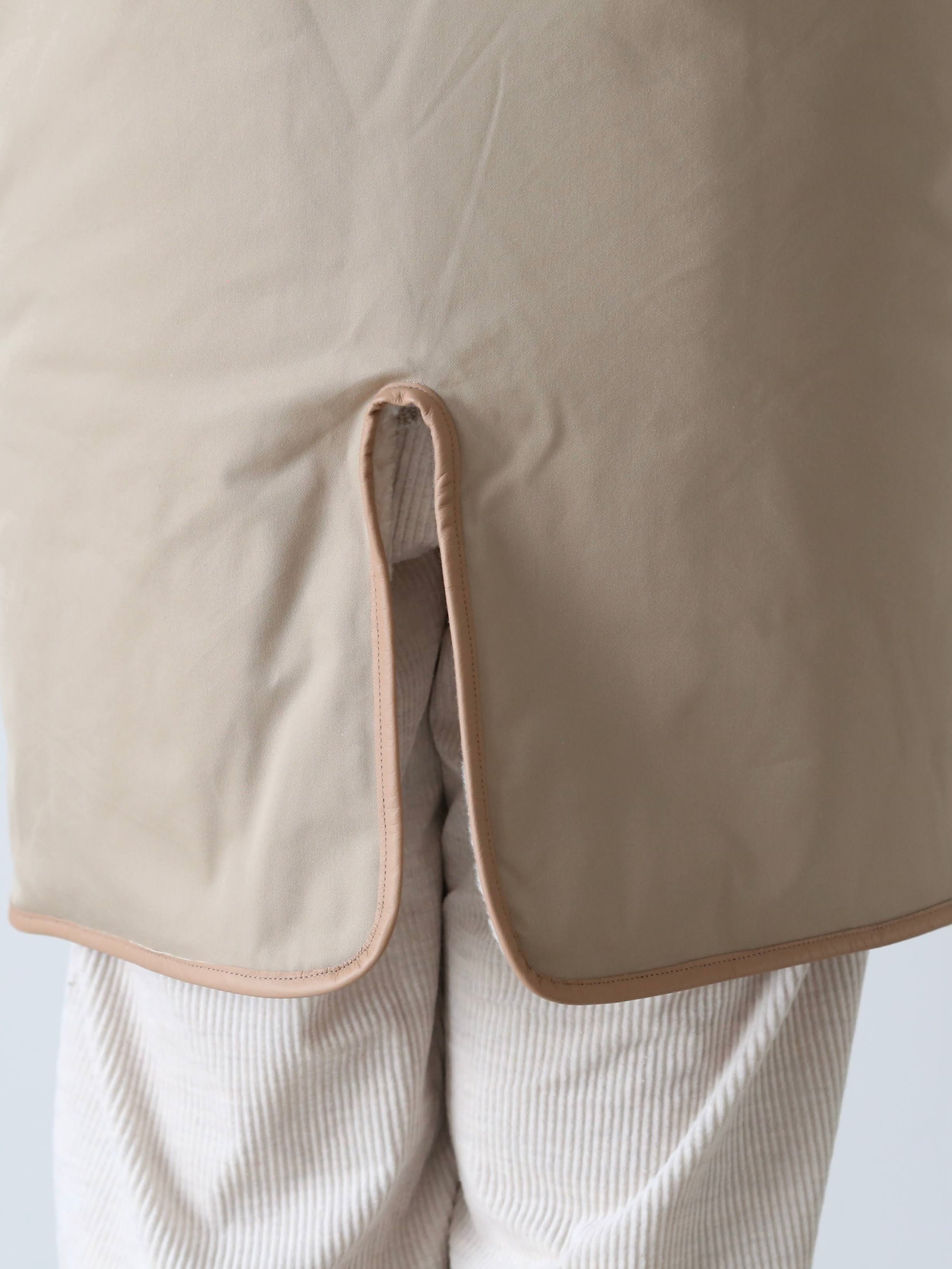 TOUJOURS リバーシブルパデッドライナーロングベスト [YM43NV04]