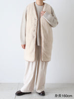 画像をギャラリービューアに読み込む, TOUJOURS リバーシブルパデッドライナーロングベスト [YM43NV04]
