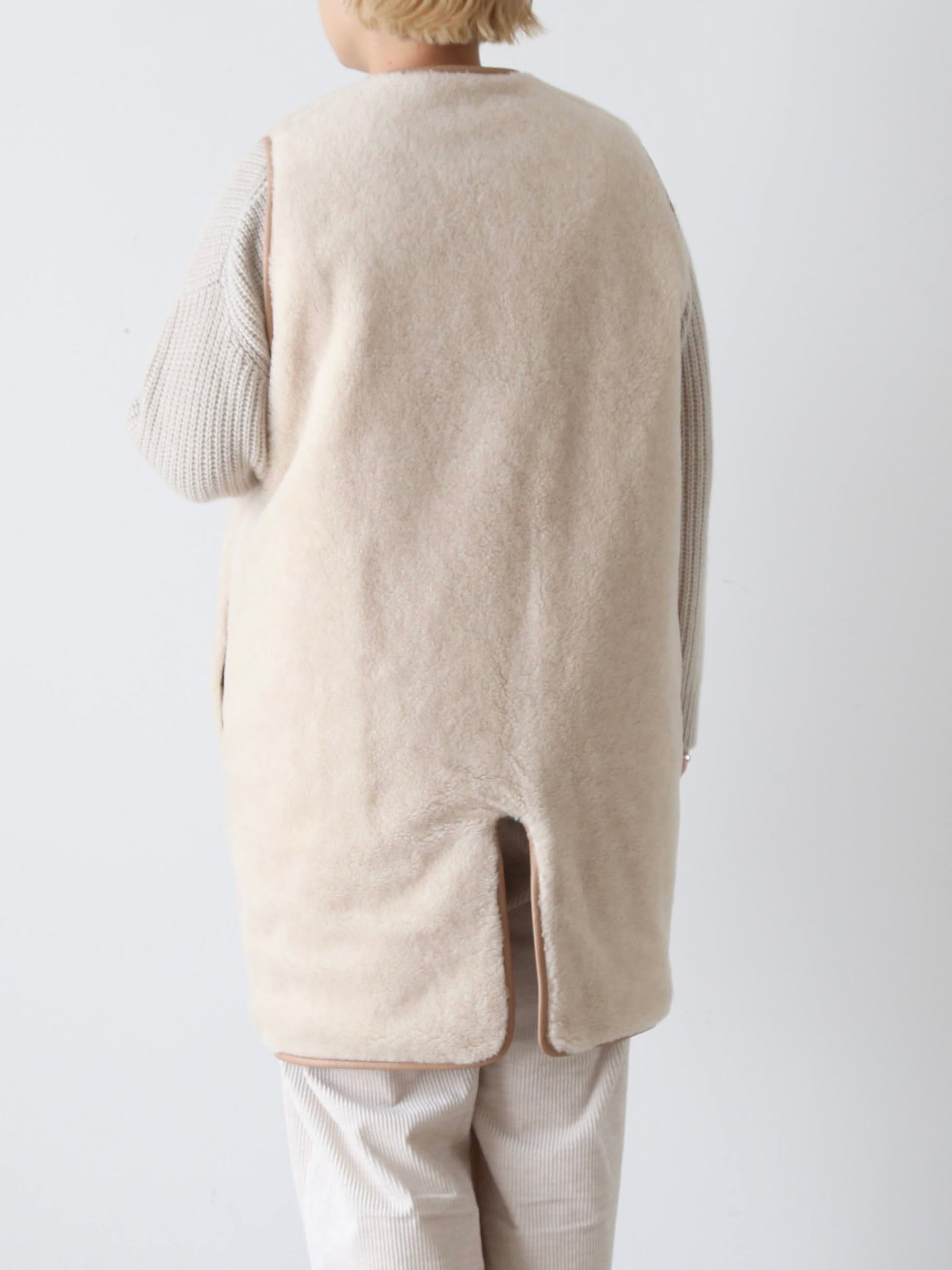 TOUJOURS リバーシブルパデッドライナーロングベスト [YM43NV04]