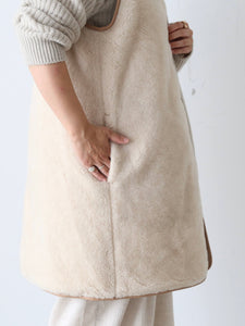 TOUJOURS リバーシブルパデッドライナーロングベスト [YM43NV04] – CREER