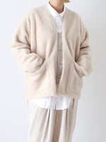 画像をギャラリービューアに読み込む, TOUJOURS ボタンフロントフライビッグ カーディガンジャケット [TM43SJ03]
