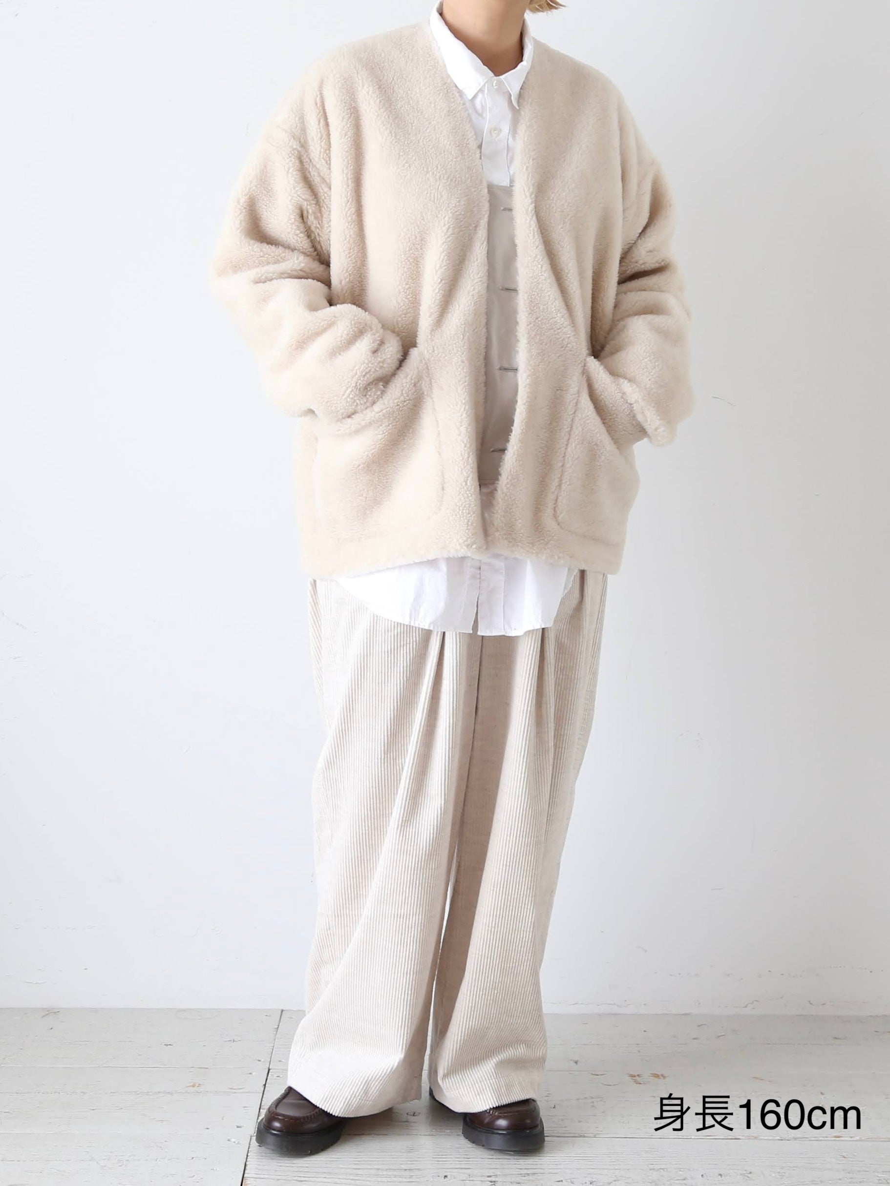 TOUJOURS ボタンフロントフライビッグ カーディガンジャケット [TM43SJ03]