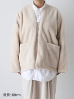 画像をギャラリービューアに読み込む, TOUJOURS ボタンフロントフライビッグ カーディガンジャケット [TM43SJ03]
