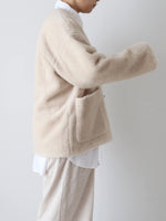 画像をギャラリービューアに読み込む, TOUJOURS ボタンフロントフライビッグ カーディガンジャケット [TM43SJ03]
