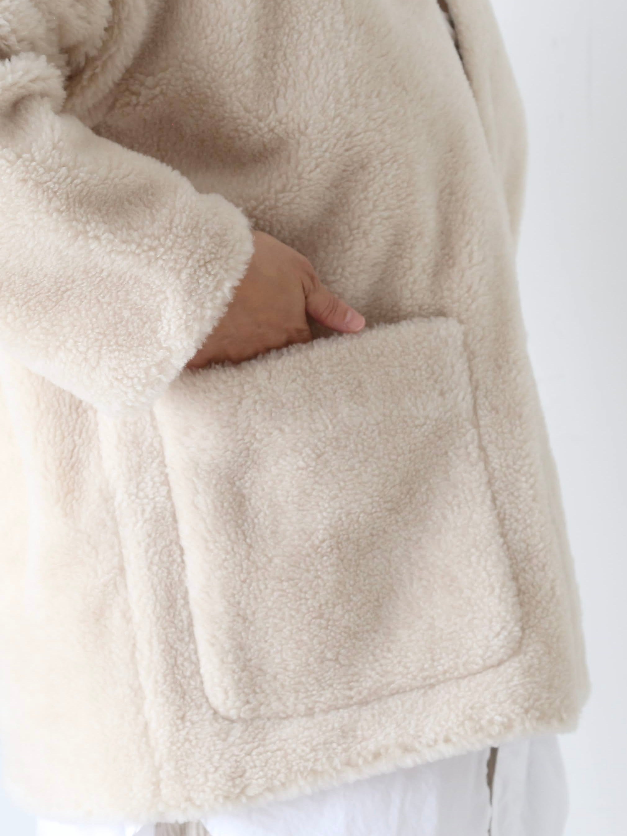 TOUJOURS ボタンフロントフライビッグ カーディガンジャケット [TM43SJ03]