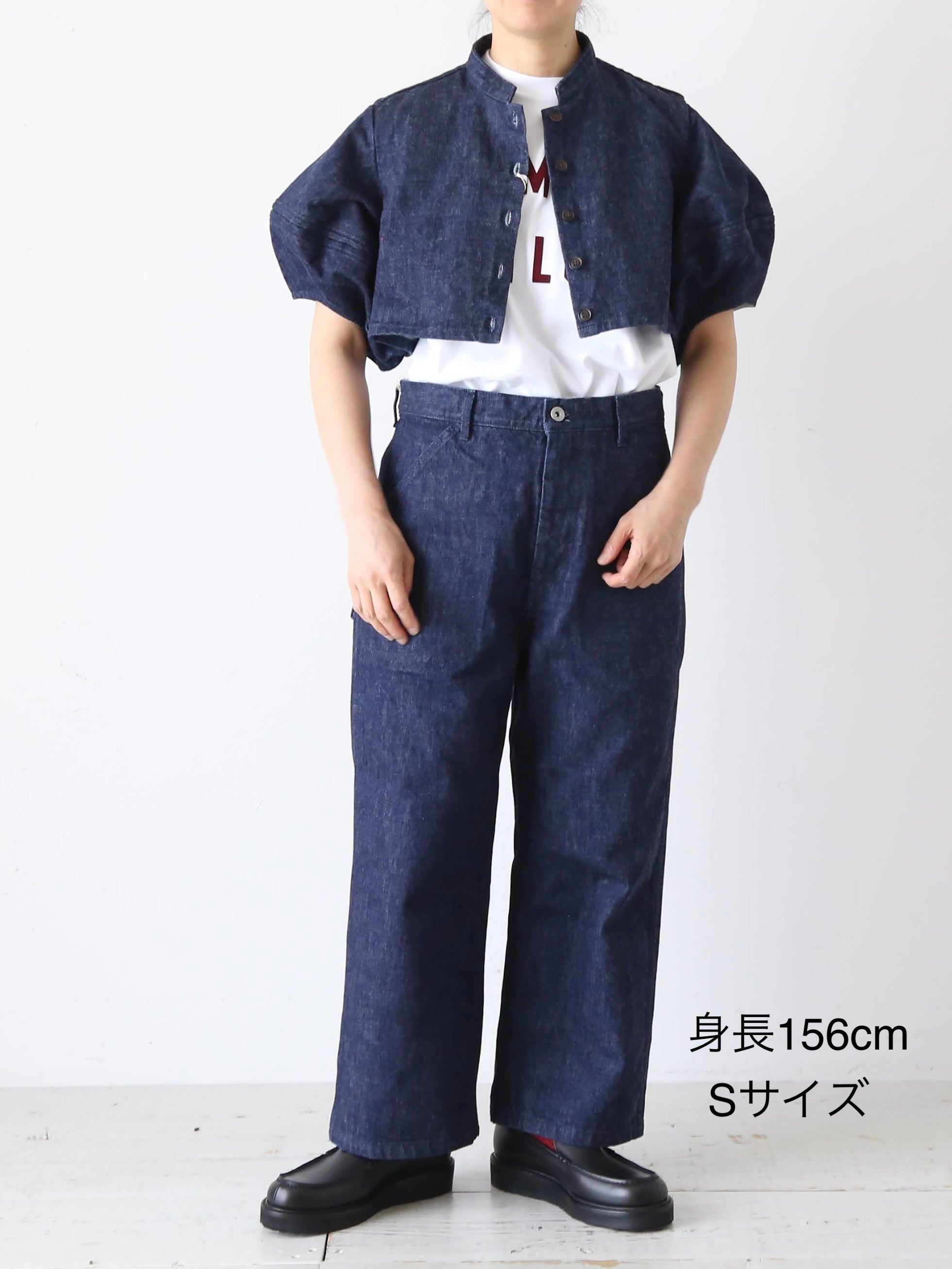 R&D.M.Co- オールドマンズテーラー ウォッシュドデニムワークパンツ
