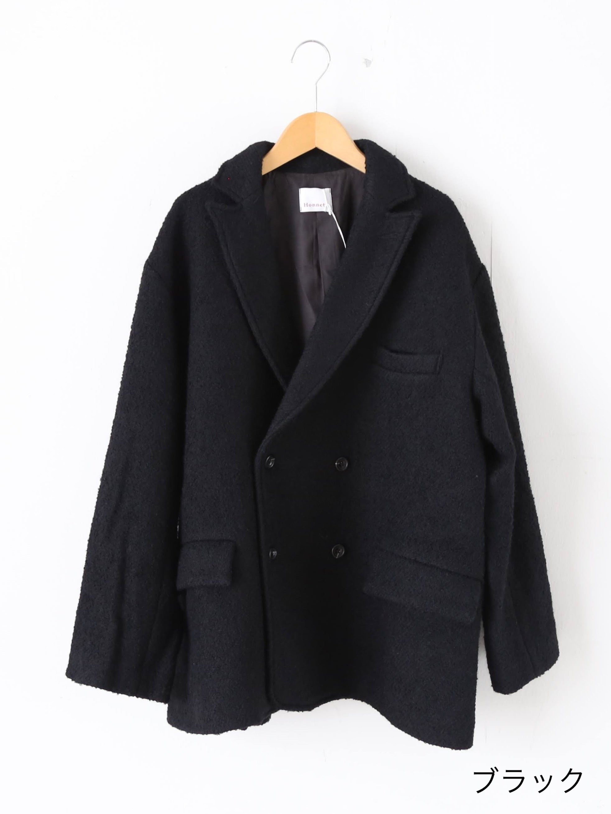 Honnete ダブルブレステッドオーバーフィットジャケット [HO-25AWJ13]