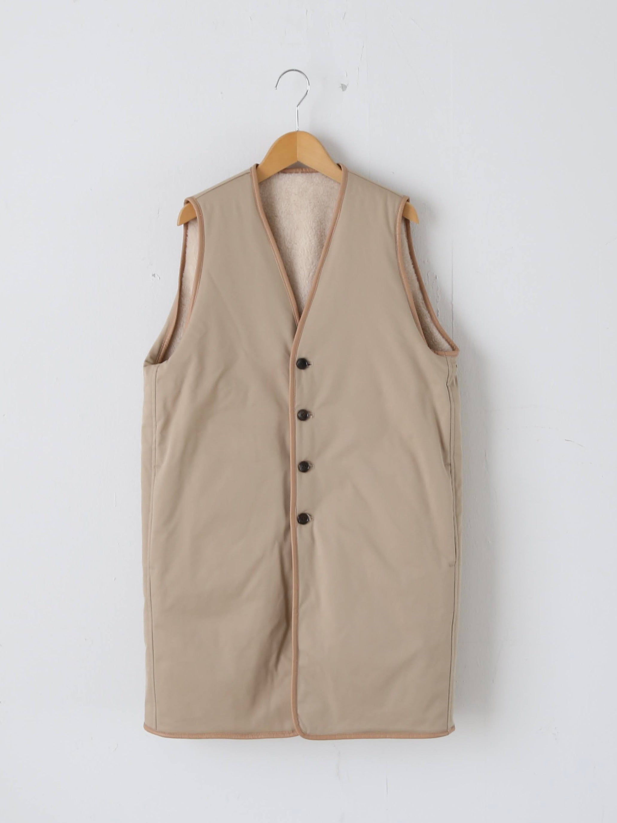 TOUJOURS リバーシブルパデッドライナーロングベスト [YM43NV04]