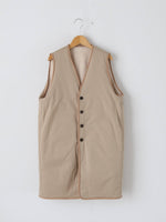 画像をギャラリービューアに読み込む, TOUJOURS リバーシブルパデッドライナーロングベスト [YM43NV04]
