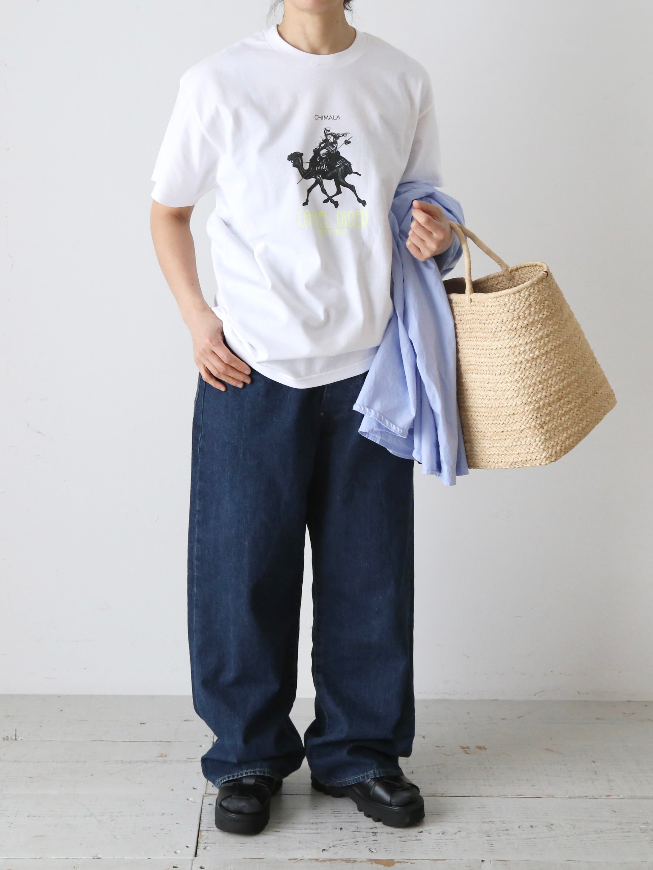 chimala チマラ ニューヨーク発 日本製 キャメルライダーTEE – CREER
