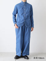 画像をギャラリービューアに読み込む, R&amp;D.M.Co- インディゴライトコーデュロイリラックスパンツ [7676]
