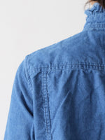 画像をギャラリービューアに読み込む, R&amp;D.M.Co- インディゴライトコーデュロイフリルカラーシャツ　[7677]
