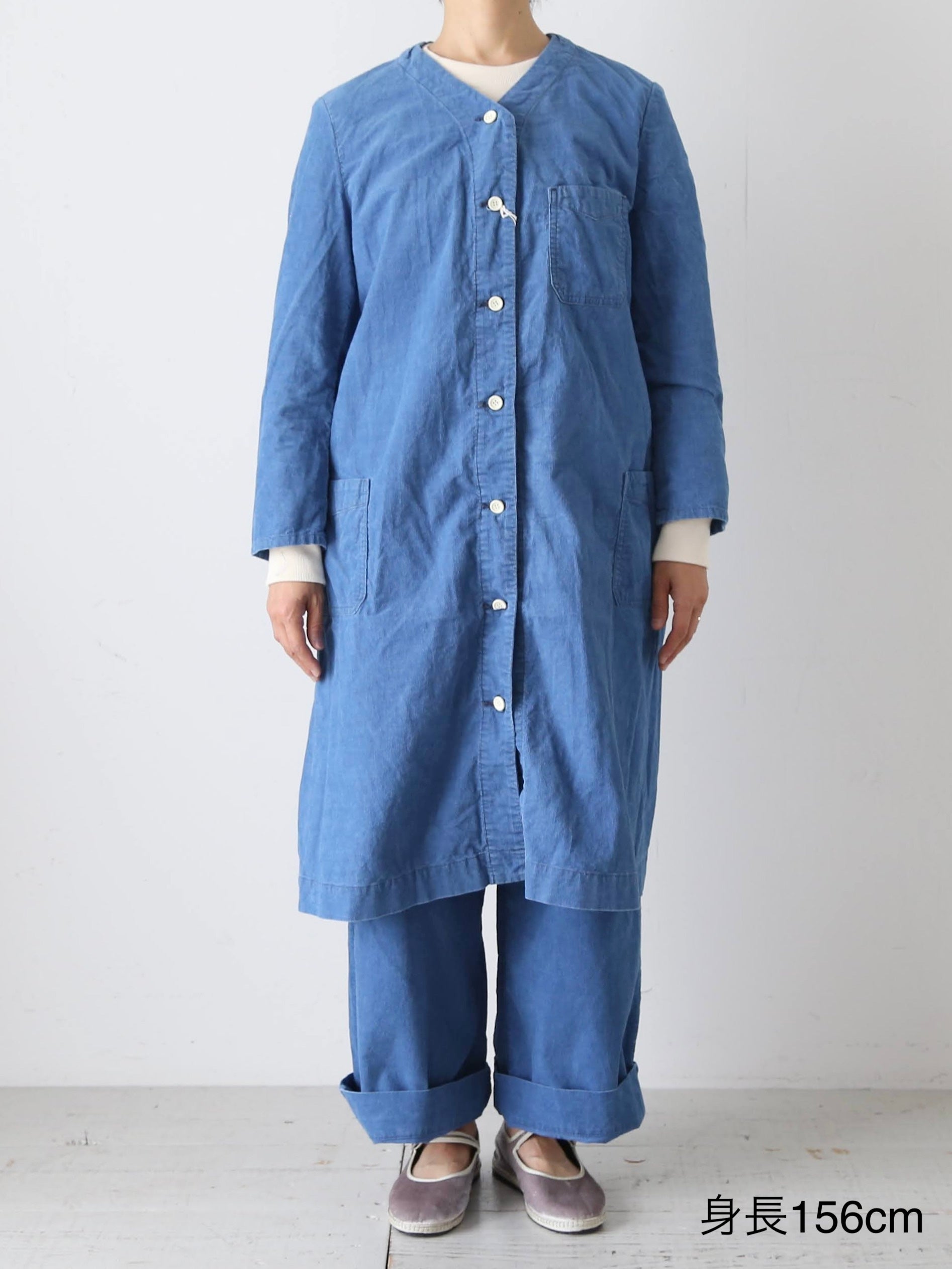 R&D.M.Co- インディゴライトコーデュロイワークコート [7670]