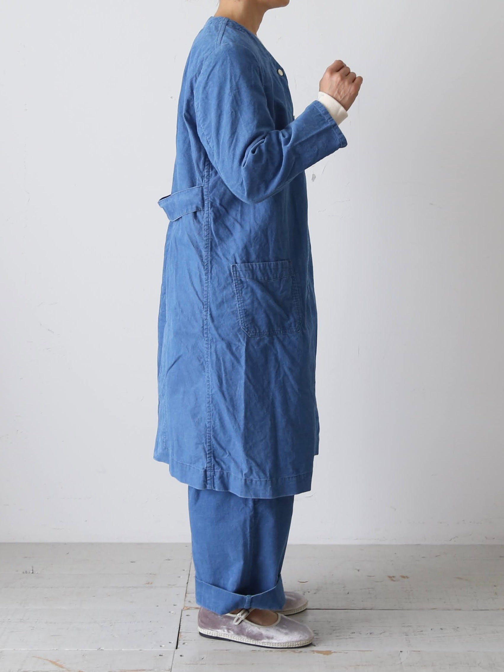R&D.M.Co- インディゴライトコーデュロイワークコート [7670]