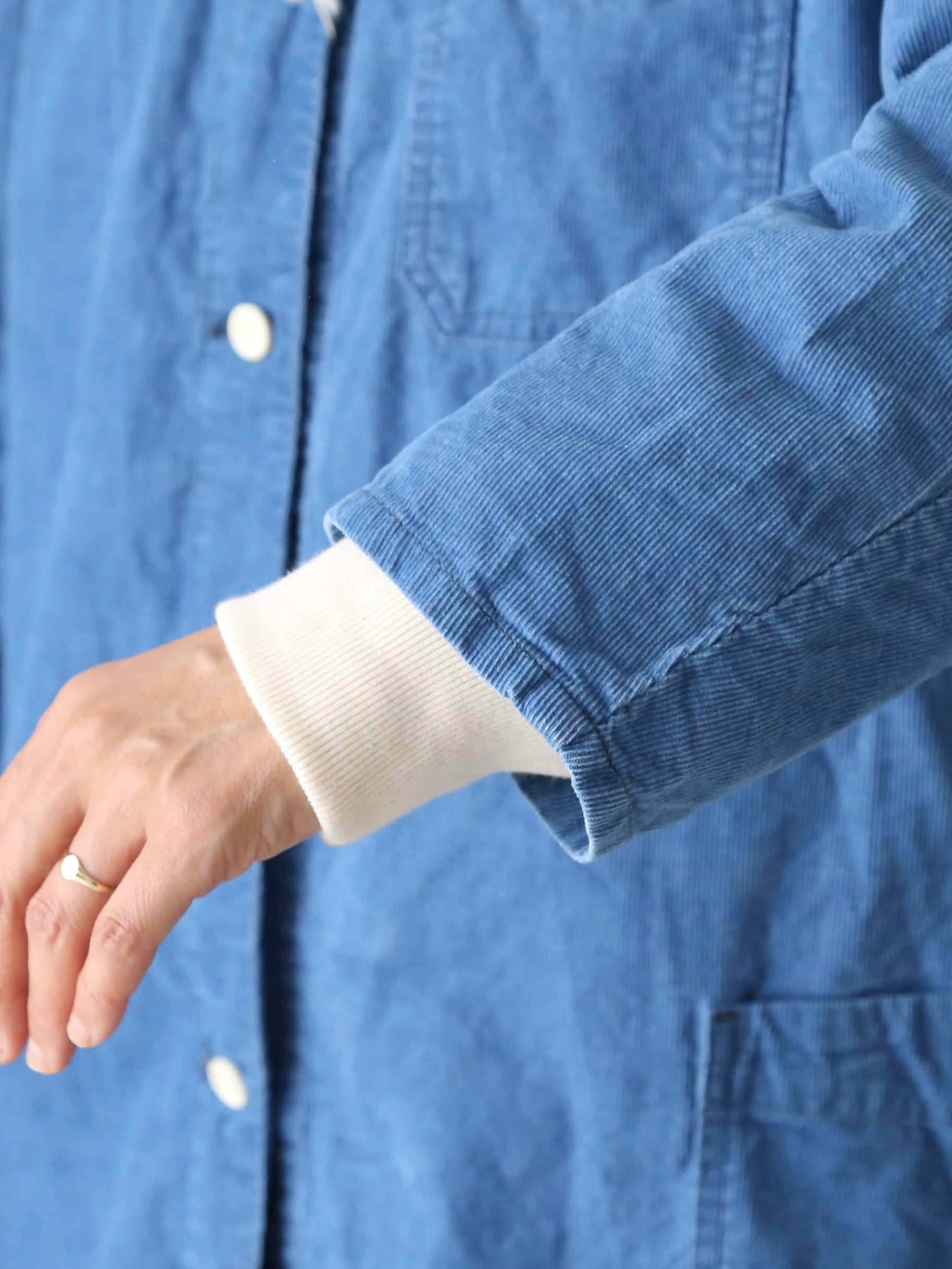 R&D.M.Co- インディゴライトコーデュロイワークコート [7670]