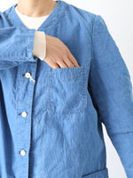 画像をギャラリービューアに読み込む, R&amp;D.M.Co- インディゴライトコーデュロイワークコート [7670]
