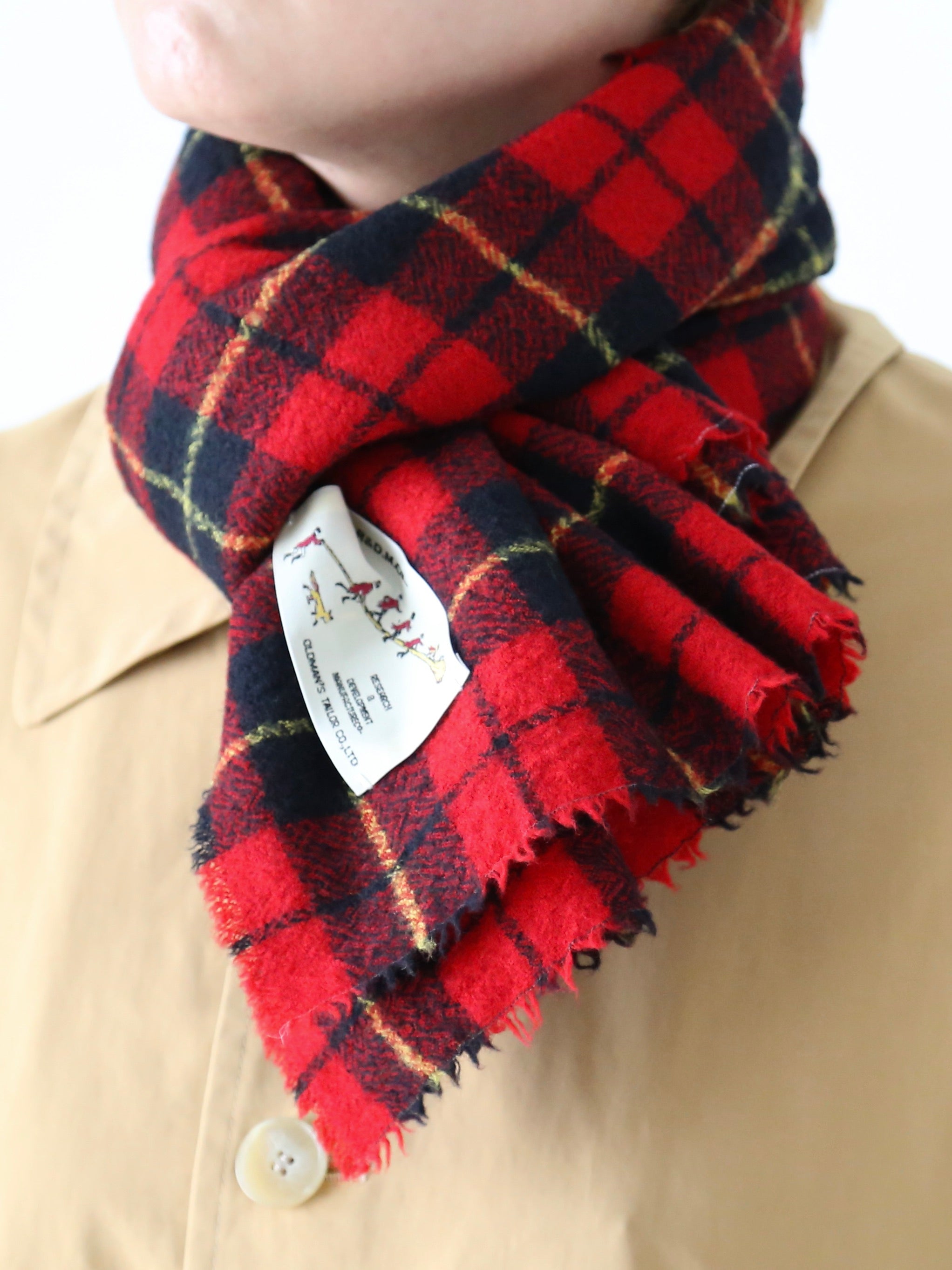 R&D.M.Co- 今期新品未使用ウールタータンチェックマフラー