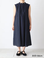 Load image into Gallery viewer, R&amp;D.M.Co- Flower Scallop Sleeveless Dress [5698]

