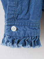 画像をギャラリービューアに読み込む, R&amp;D.M.Co- インディゴライトコーデュロイフリルカラーシャツ　[7677]
