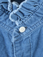 画像をギャラリービューアに読み込む, R&amp;D.M.Co- インディゴライトコーデュロイフリルカラーシャツ　[7677]
