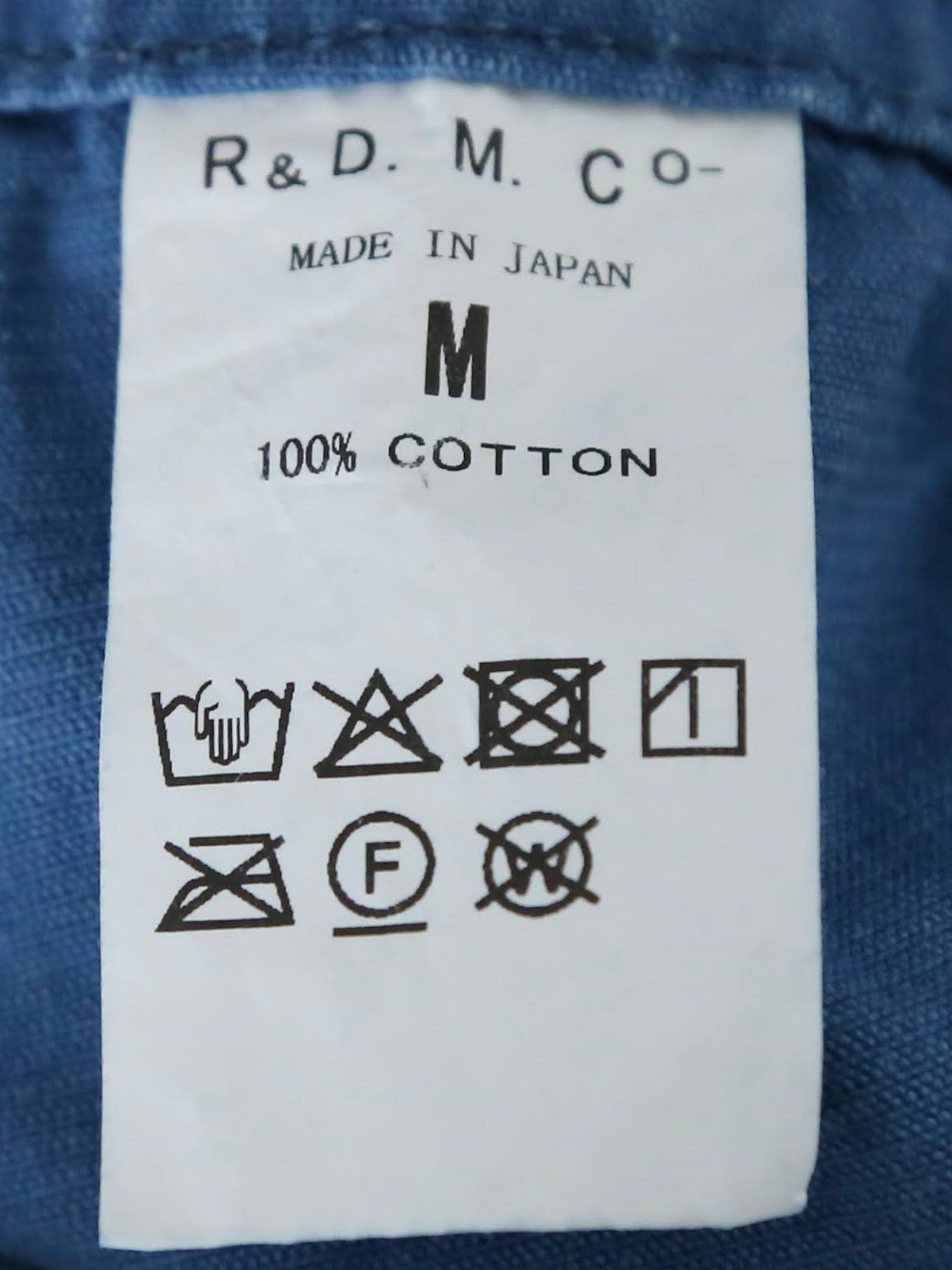 R&D.M.Co- インディゴライトコーデュロイワークコート [7670]