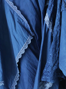 tao 綿リネンクロスMIX 藍染スカート [TM-S002-051]